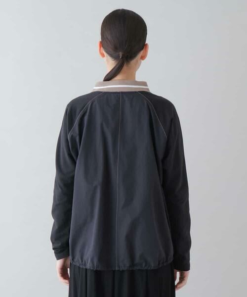 HIROKO KOSHINO / ヒロココシノ その他アウター | 【洗濯機で洗える】異素材ドッキングジップアップブルゾン | 詳細3