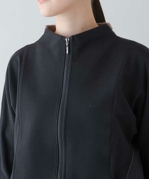 HIROKO KOSHINO / ヒロココシノ その他アウター | 【洗濯機で洗える】異素材ドッキングジップアップブルゾン | 詳細4