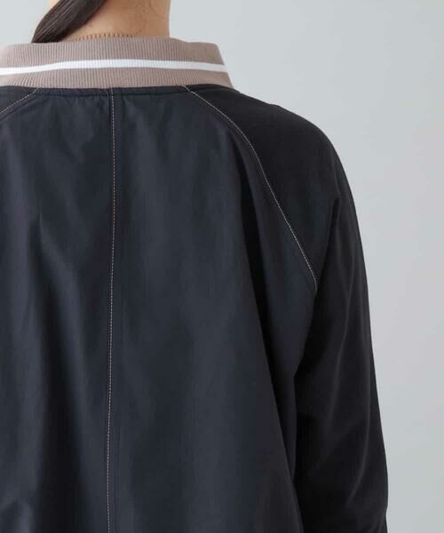 HIROKO KOSHINO / ヒロココシノ その他アウター | 【洗濯機で洗える】異素材ドッキングジップアップブルゾン | 詳細5