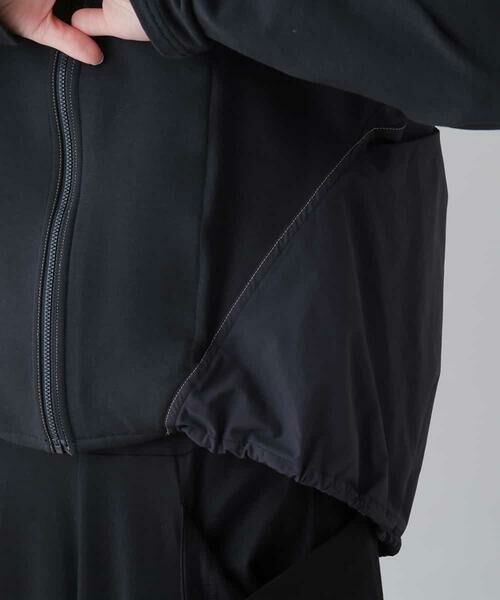 HIROKO KOSHINO / ヒロココシノ その他アウター | 【洗濯機で洗える】異素材ドッキングジップアップブルゾン | 詳細8