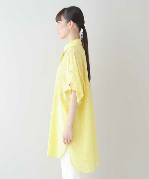 HIROKO KOSHINO / ヒロココシノ シャツ・ブラウス | 【日本製】フルーツ柄ストライプデザインシャツ | 詳細1