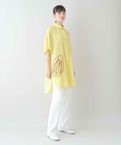 HIROKO KOSHINO / ヒロココシノ シャツ・ブラウス | 【日本製】フルーツ柄ストライプデザインシャツ | 詳細11