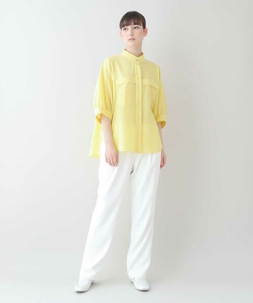 HIROKO KOSHINO / ヒロココシノ シャツ・ブラウス | 【日本製】ドルマンアームストライプデザインシャツ | 詳細10