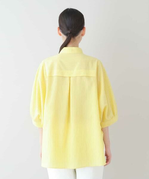 HIROKO KOSHINO / ヒロココシノ シャツ・ブラウス | 【日本製】ドルマンアームストライプデザインシャツ | 詳細2