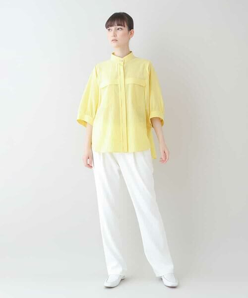 HIROKO KOSHINO / ヒロココシノ シャツ・ブラウス | 【日本製】ドルマンアームストライプデザインシャツ | 詳細9