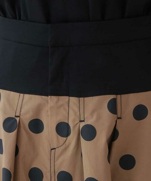 HIROKO KOSHINO / ヒロココシノ ロング・マキシ丈スカート | 【洗濯機で洗える】水玉柄タイプライターデザインスカート | 詳細3
