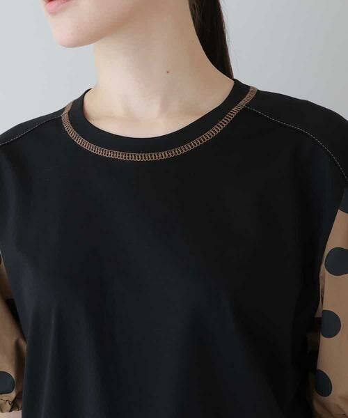 HIROKO KOSHINO / ヒロココシノ カットソー | 【洗濯機で洗える】水玉柄パフスリーブカットソー | 詳細3