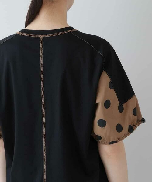 HIROKO KOSHINO / ヒロココシノ カットソー | 【洗濯機で洗える】水玉柄パフスリーブカットソー | 詳細4