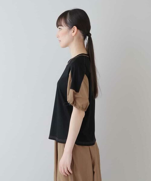 HIROKO KOSHINO / ヒロココシノ カットソー | 【洗濯機で洗える】パフスリーブデザインカットソー | 詳細1