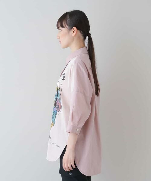 HIROKO KOSHINO / ヒロココシノ シャツ・ブラウス | 【洗える】イラストデザインシャツブラウス | 詳細1