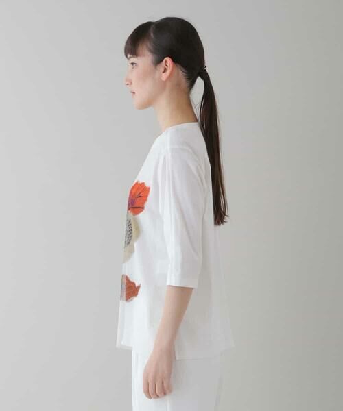 HIROKO KOSHINO / ヒロココシノ カットソー | 【洗える/日本製】3DアートチュールジョイントTシャツ | 詳細1