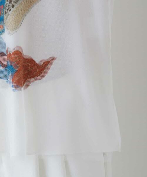 HIROKO KOSHINO / ヒロココシノ カットソー | 【洗える/日本製】3DアートチュールジョイントTシャツ | 詳細5