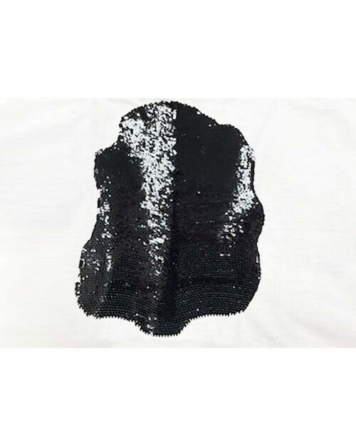 HIROKO KOSHINO / ヒロココシノ カットソー | 【洗濯機で洗える/日本製】スパンコールギミックデザインTシャツ | 詳細9