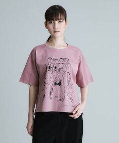 【洗濯機で洗える/日本製】イラストプリントデザインTシャツ