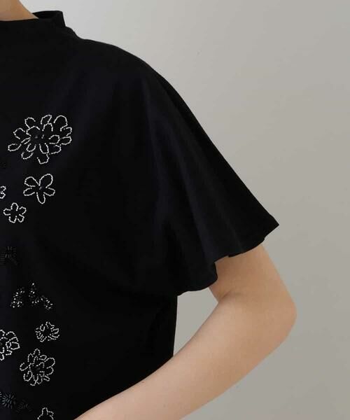 HIROKO KOSHINO / ヒロココシノ カットソー | 【洗濯機で洗える】ハンドビーズ刺繍デザインカットソー | 詳細5