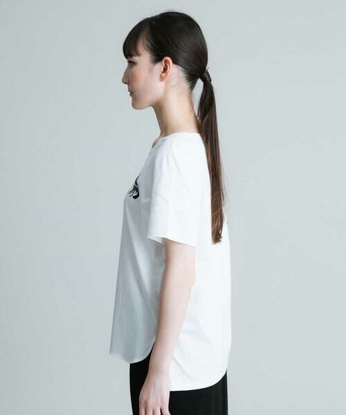 HIROKO KOSHINO / ヒロココシノ カットソー | 【洗える/日本製】オリジナルイラストプリントTシャツ | 詳細1