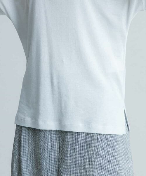 HIROKO KOSHINO / ヒロココシノ カットソー | 【洗える/日本製】シフォンコード刺繍デザインTシャツ | 詳細6