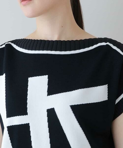 HIROKO KOSHINO / ヒロココシノ ニット・セーター | 【日本製】HKロゴジャガードニットプルオーバー | 詳細3
