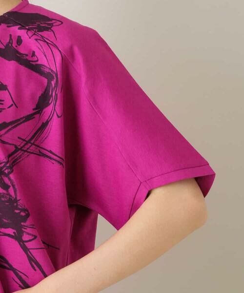 HIROKO KOSHINO / ヒロココシノ カットソー | 【洗える/日本製】イラストアートデザインTシャツ | 詳細5
