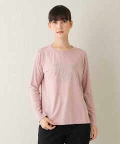 【洗える/日本製】メッセージロゴ刺繍デザインTシャツ