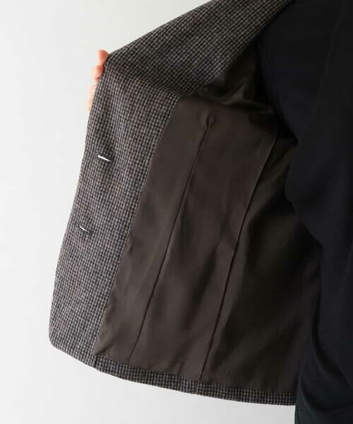 HIROKO KOSHINO / ヒロココシノ テーラードジャケット | 【日本製】ソフトウールチェックジャケット | 詳細8