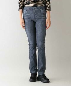 HIROKO KOSHINO / ヒロココシノ チノ・ワークパンツ | 【日本製/洗濯機で洗える】３Ｄデニムプリントスリムパンツ