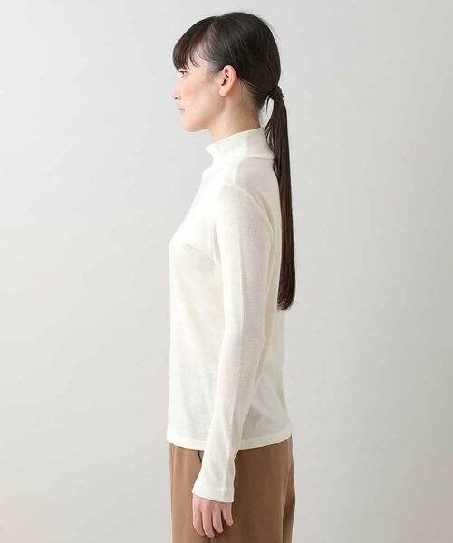 HIROKO KOSHINO / ヒロココシノ ニット・セーター | 【日本製】ホットフィットアクセントデザインニットソー | 詳細1