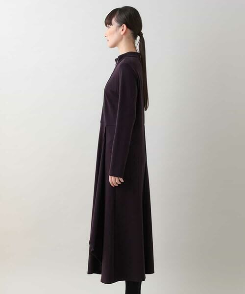 HIROKO KOSHINO / ヒロココシノ ドレス | 【洗える】サイドドレープデザインワンピース | 詳細1