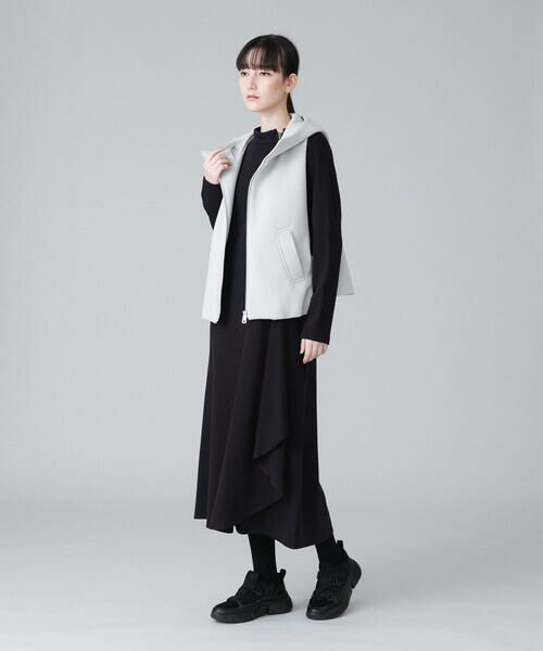 HIROKO KOSHINO / ヒロココシノ ドレス | 【洗える】サイドドレープデザインワンピース | 詳細10