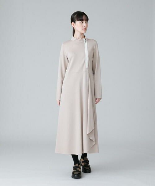 HIROKO KOSHINO / ヒロココシノ ドレス | 【洗える】サイドドレープデザインワンピース | 詳細9