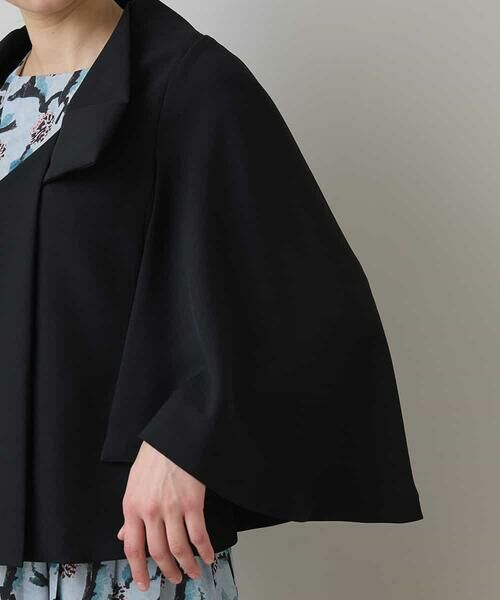 HIROKO KOSHINO / ヒロココシノ セットアップ | 【日本製】ケープデザインショートジャケット | 詳細6