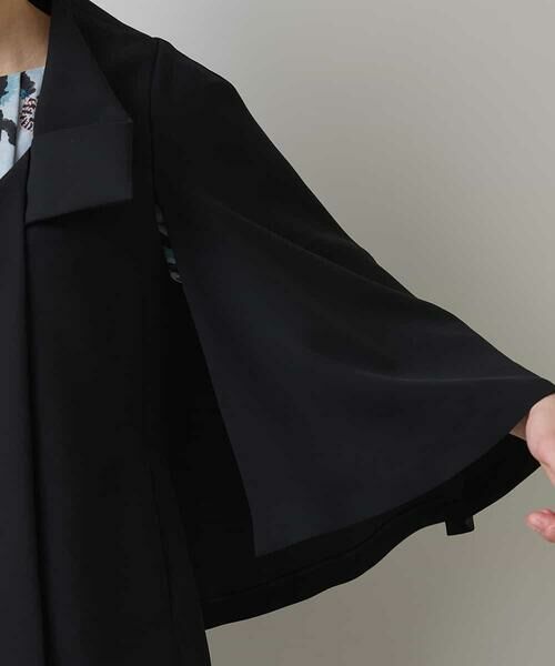 HIROKO KOSHINO / ヒロココシノ セットアップ | 【日本製】ケープデザインショートジャケット | 詳細7