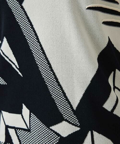HIROKO KOSHINO / ヒロココシノ ニット・セーター | 【日本製/洗える】チェーンロゴデザインニットプルオーバー | 詳細6