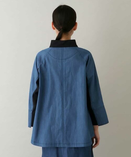 HIROKO KOSHINO / ヒロココシノ シャツ・ブラウス | 【洗える】デニム切り替えシャツジャケット | 詳細4