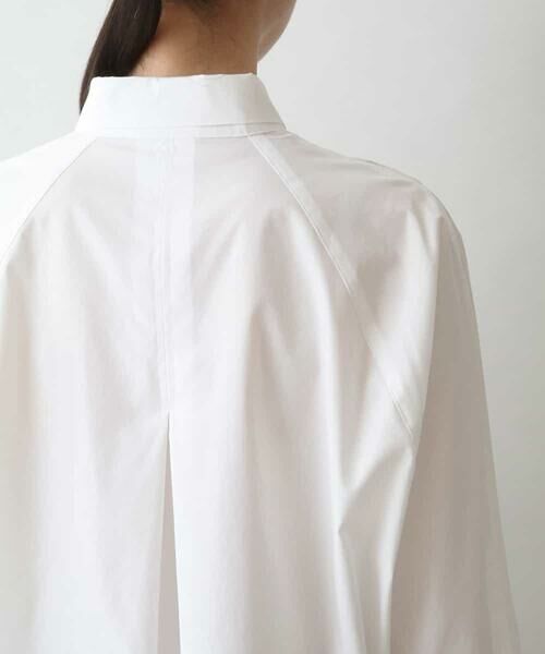 HIROKO KOSHINO / ヒロココシノ シャツ・ブラウス | 幾何学ロゴジャカードジョイントデザインシャツ/日本製/洗える | 詳細7