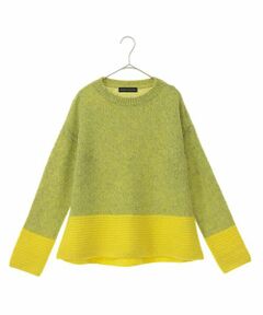 HIROKO KOSHINO / ヒロココシノ ニット・セーター | MIXカラーブークレーニットプルオーバー/日本製