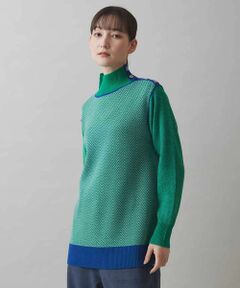 HIROKO KOSHINO 38 麻混 ゆったりサマーニット ヒロココシノ