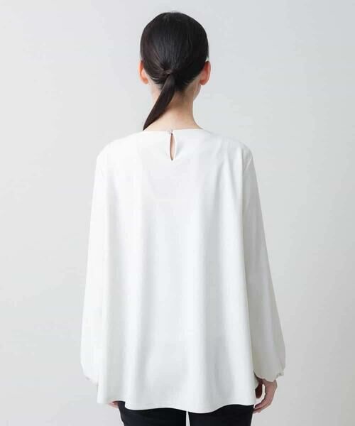 HIROKO KOSHINO / ヒロココシノ シャツ・ブラウス | フラワーレース刺繍ジョイントブラウス /日本製/洗える | 詳細2