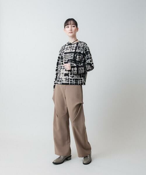 HIROKO KOSHINO / ヒロココシノ ニット・セーター | 幾何柄ジャカードニットプルオーバー | 詳細10