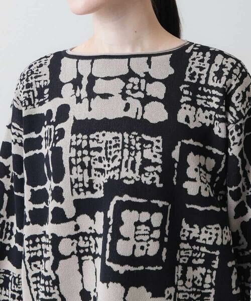 HIROKO KOSHINO / ヒロココシノ ニット・セーター | 幾何柄ジャカードニットプルオーバー | 詳細4