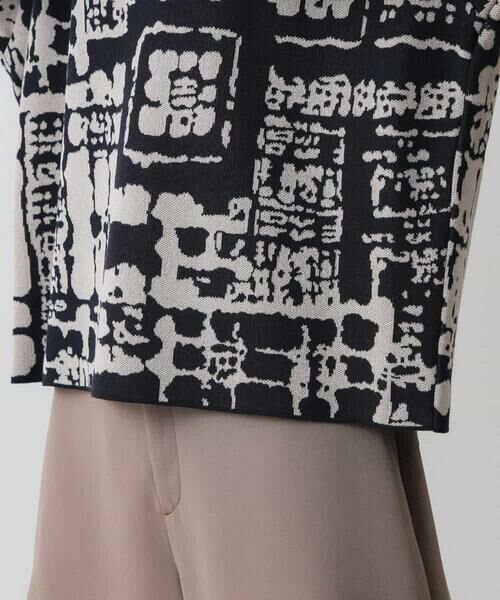 HIROKO KOSHINO / ヒロココシノ ニット・セーター | 幾何柄ジャカードニットプルオーバー | 詳細6
