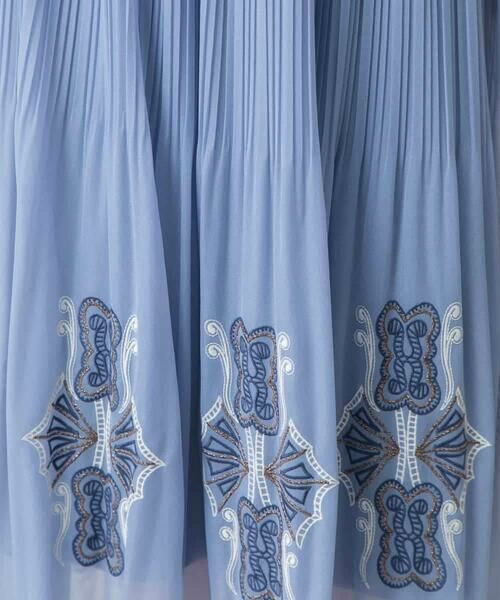 HIROKO KOSHINO / ヒロココシノ ロング・マキシ丈スカート | モチーフ刺繍プリーツスカート /洗える | 詳細6