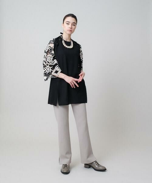 HIROKO KOSHINO / ヒロココシノ チノ・ワークパンツ | リップルダンボールデザインパンツ /日本製 | 詳細10