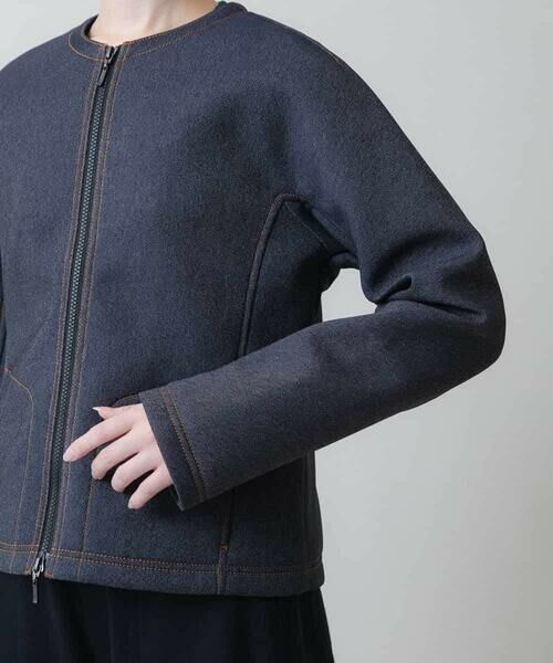 HIROKO KOSHINO / ヒロココシノ Gジャン・デニムジャケット | デニムボンディングコンパクトジャケット | 詳細6