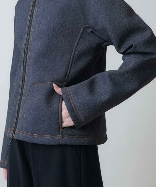HIROKO KOSHINO / ヒロココシノ Gジャン・デニムジャケット | デニムボンディングコンパクトジャケット | 詳細7