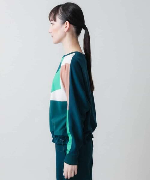 HIROKO KOSHINO / ヒロココシノ カットソー | 2WAYストレッチ幾何配色プルオーバー /日本製/洗える | 詳細5