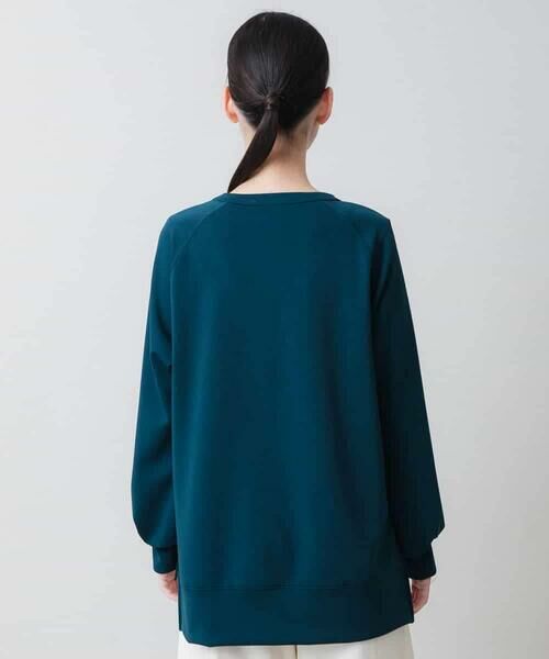 HIROKO KOSHINO / ヒロココシノ カットソー | エンボスロゴダンボールニットプルオーバー /洗える | 詳細2