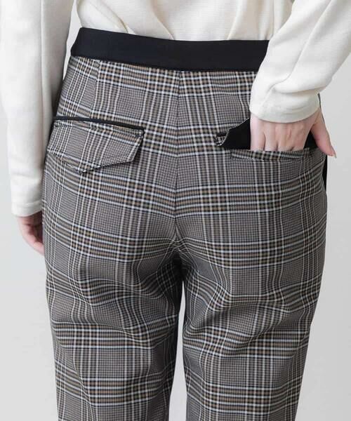 HIROKO KOSHINO / ヒロココシノ ショート・ハーフ・半端丈パンツ | 裏起毛チェック柄フルレングスパンツ /洗える | 詳細3