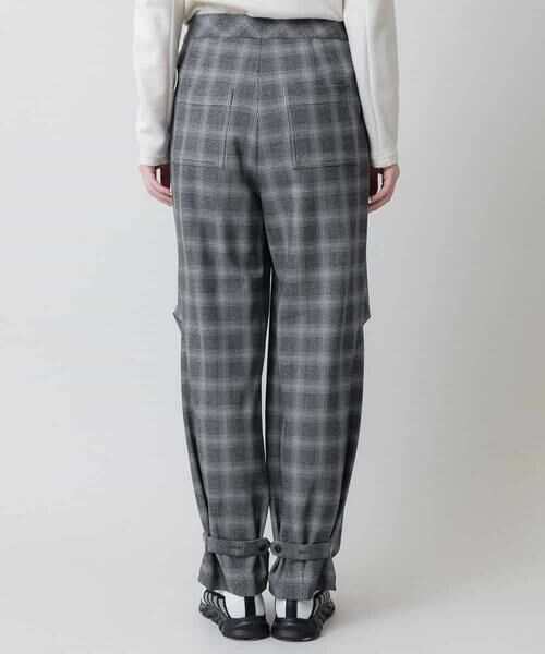 HIROKO KOSHINO / ヒロココシノ その他パンツ | 裏起毛チェック柄セミワイドパンツ /洗える | 詳細10