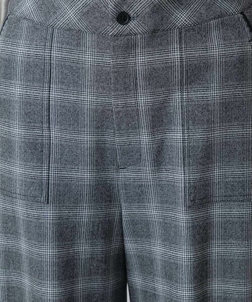 HIROKO KOSHINO / ヒロココシノ その他パンツ | 裏起毛チェック柄セミワイドパンツ /洗える | 詳細8